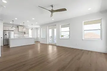 Kitchen and Living Area